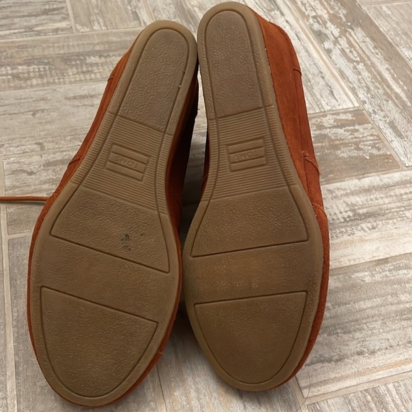 Toms suede desert wedge shoes booties 7.5 - Picture 9 of 9